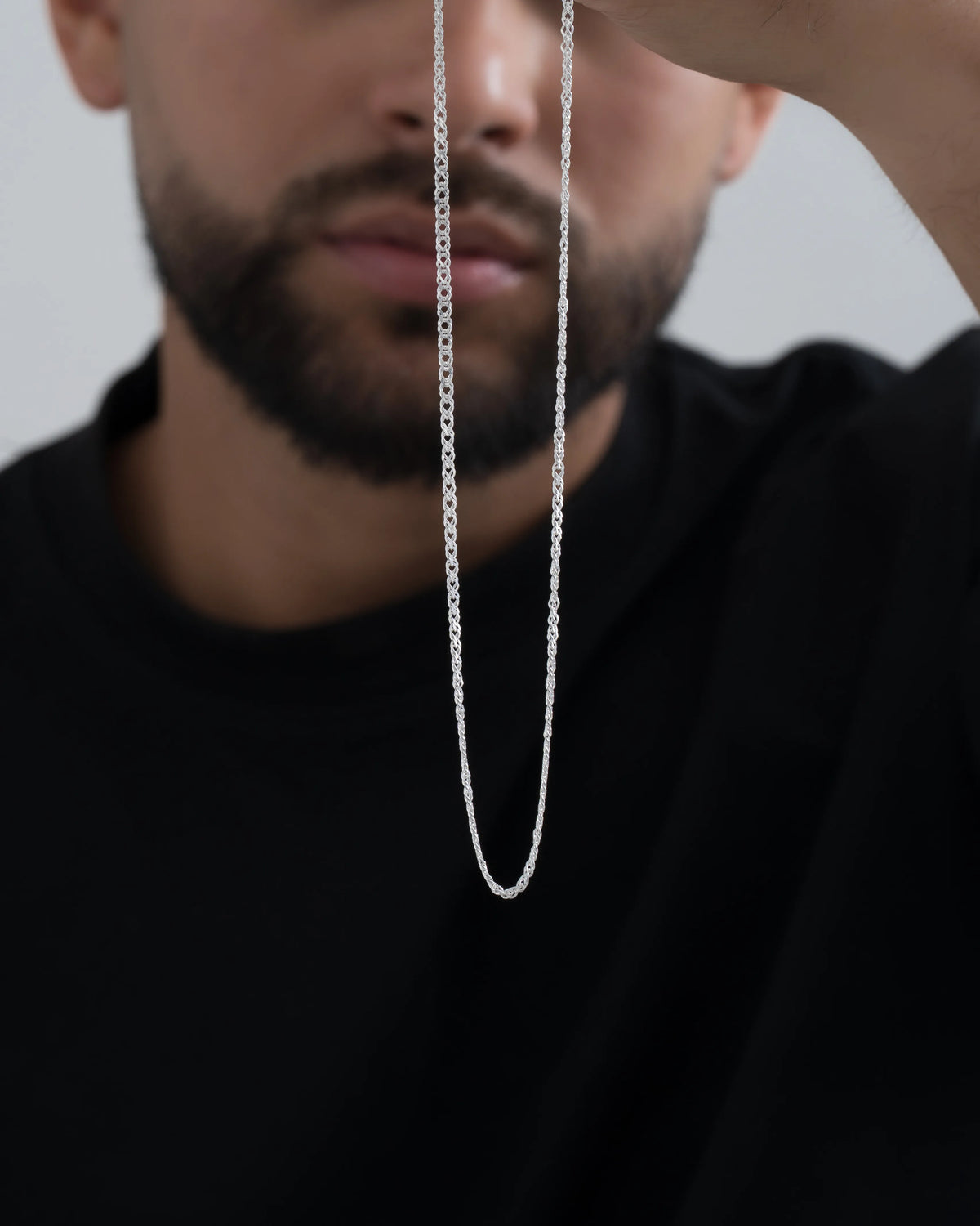 Cadena 3x1 1.4mm 65cm - Orux plata ley 925 - foto 2