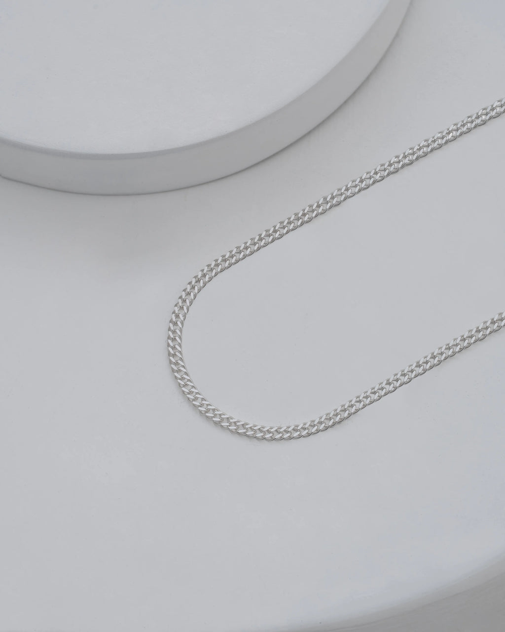 Cadena Cubana Cruzada 2.4mm 65cm - Orux plata ley 925 - foto 1