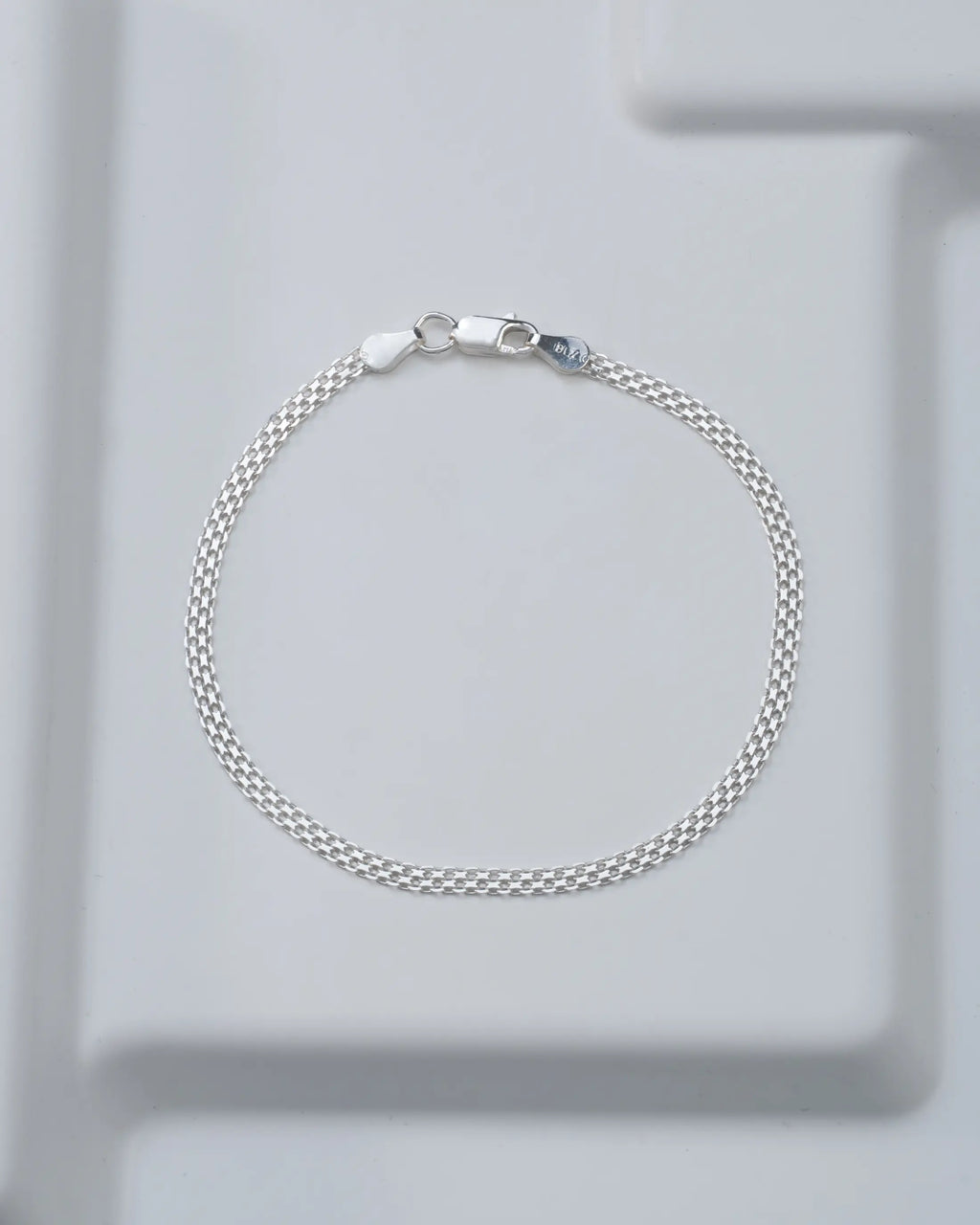 Pulsera China 3mm 19.5cm - Orux plata ley 925 - foto 2