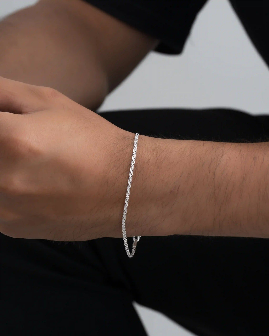 Pulsera China 2mm 19.5cm - Orux plata ley 925 - foto 2